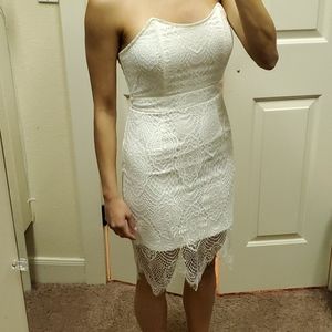 White lace dress